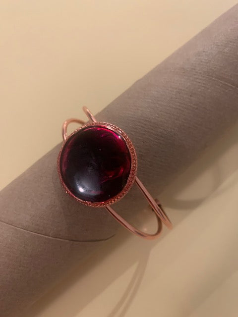 Reddish Purple cuff bracelet