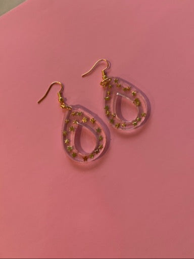 Dangle star earrings